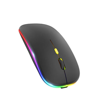 Ultra Slim Dual Mode 5.1 Bluetooth mouse Rechargeable Battery Gaming RGB USB Wireless Optical Mouse