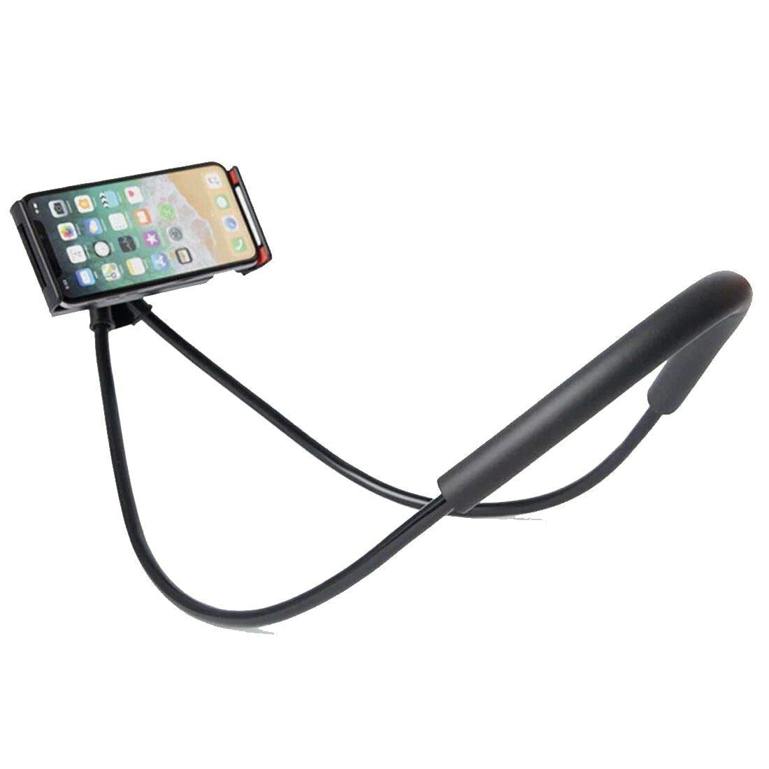 Lazy Bendable Flexible Hang Neck Phone Holder 360 Degree Rotation Mobile Stand