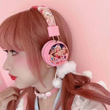 New Disney AH-906 Barbie Wireless Bluetooth Headphones