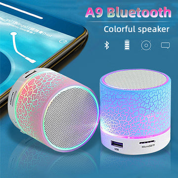 Mini Portable Bluetooth & Rechargeable Speaker with Light