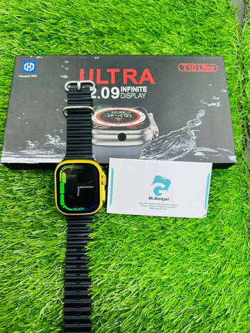 T10 Ultra Smart Watch Golden 49mm Real Screw Smartwatch