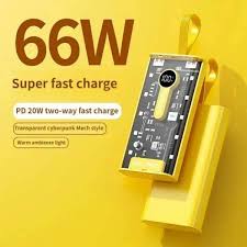 66W Super Fast Charge Power Bank Quick Supply 66w PD